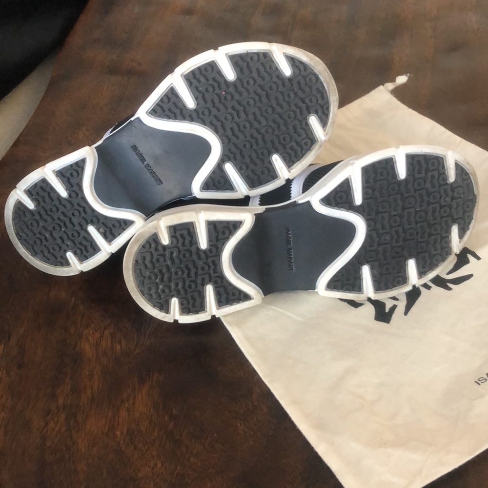 ISABEL MARANT Slip On Sneaker w/Logo, Suede & Neoprene 36/6 - Picture 5 of 10